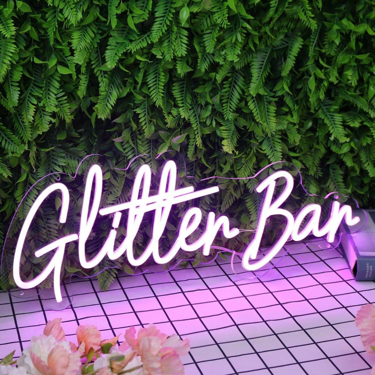 Glitter Bar Purple Led Neon Sign | Shineneon