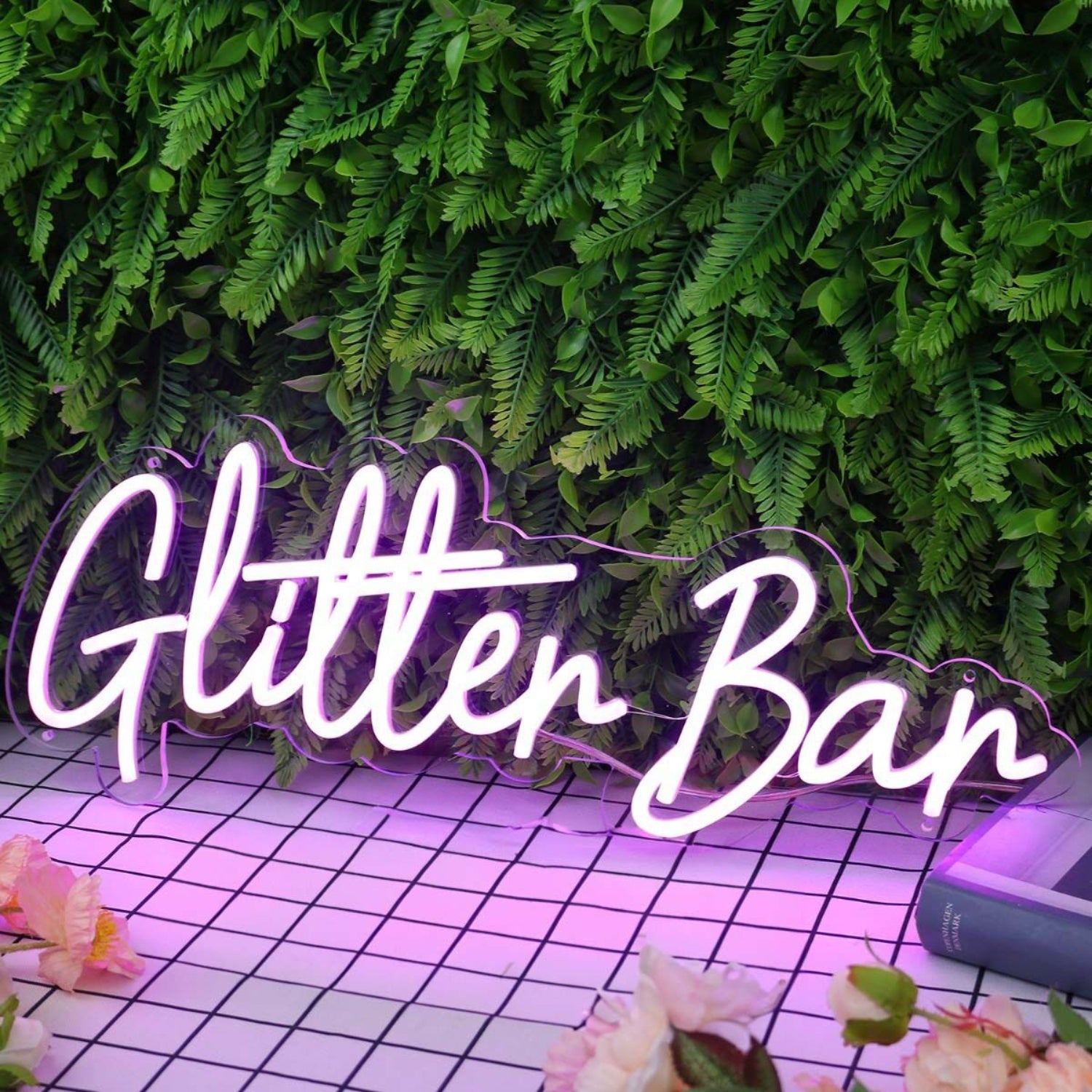 Glitter Bar Purple Led Neon Sign | Shineneon