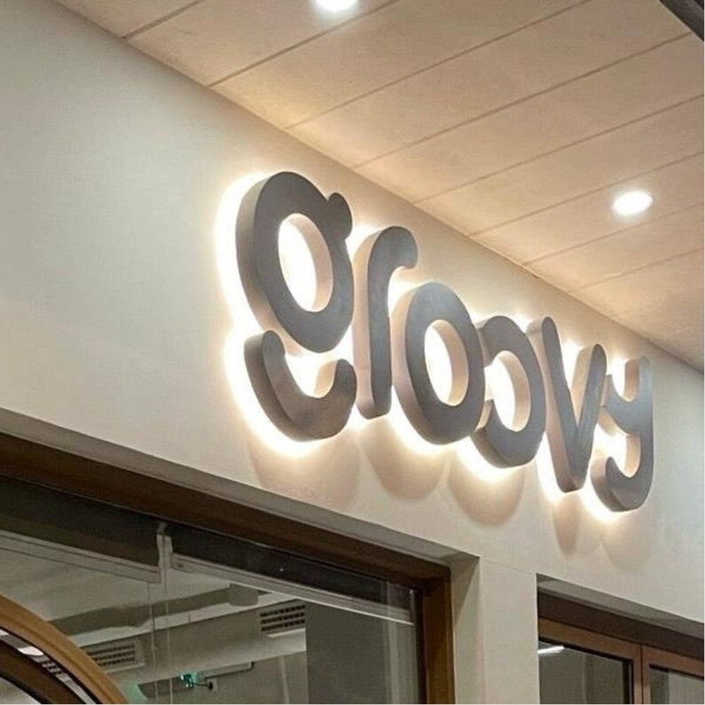 Gloovy 3D Backlit Channel Letters Led Light Sign