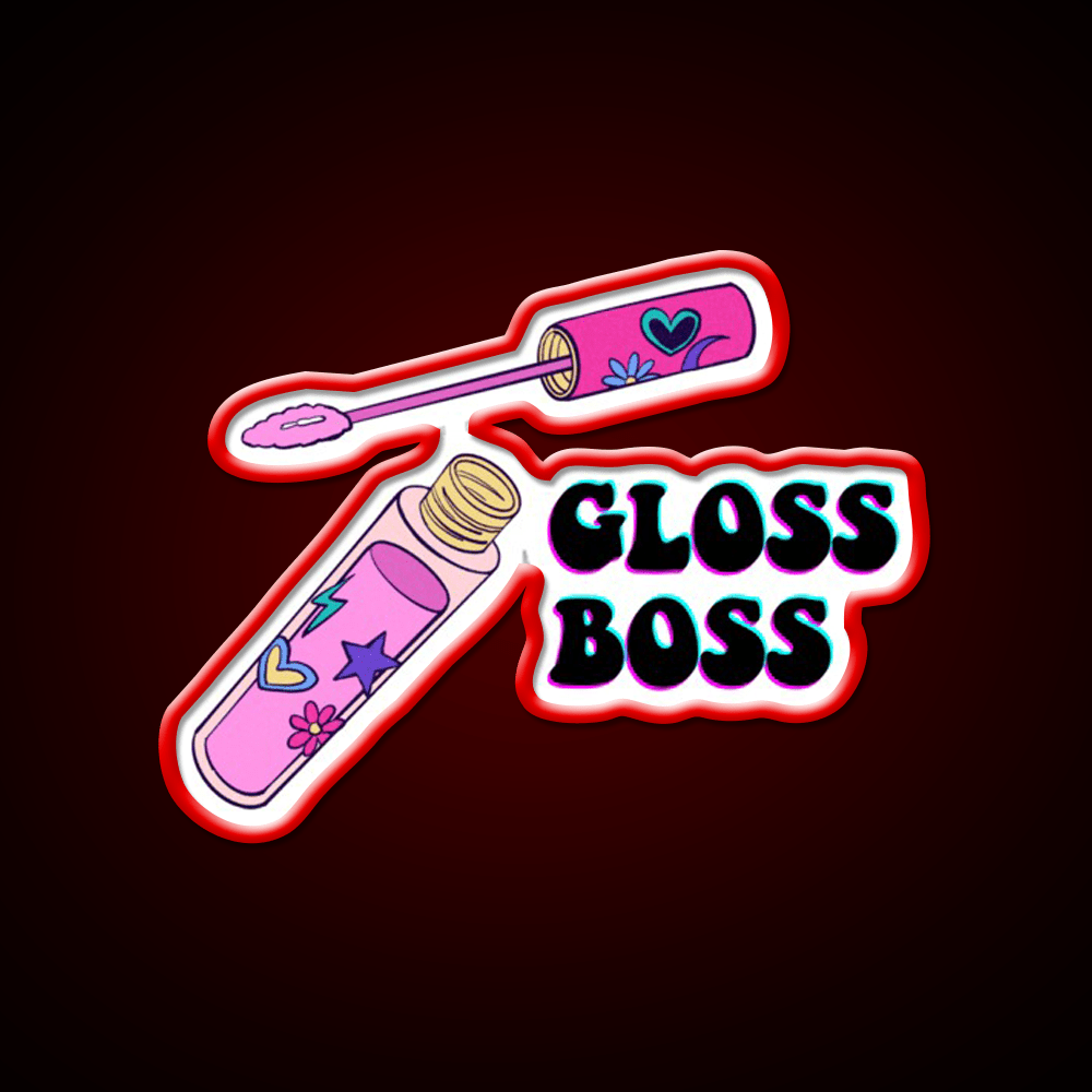 Gloss Boss Nail Salon Led Neon Sign Rgb Color - Shineneon