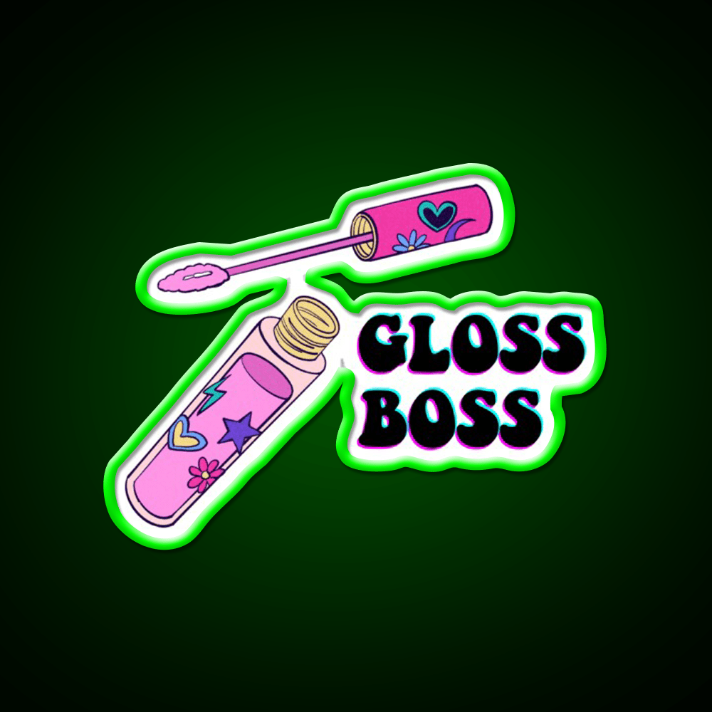 Gloss Boss Nail Salon Led Neon Sign Rgb Color - Shineneon