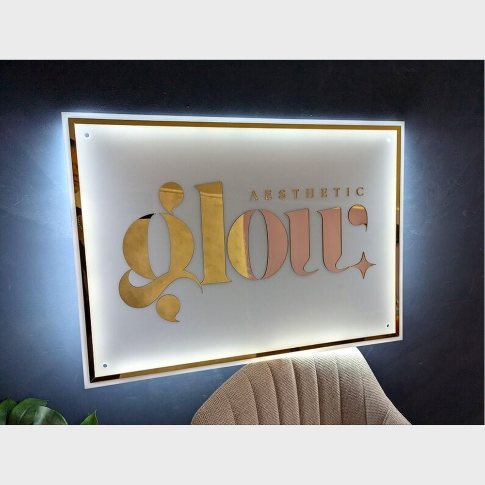 Glou Acrylic Business Logo Sign - Shineneon