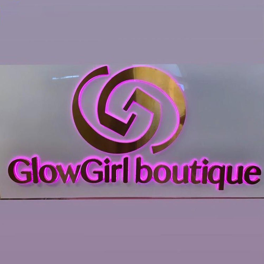 Glow Girl Boutique 3D Backlit Letters Business Metal Led Sign - Shineneon