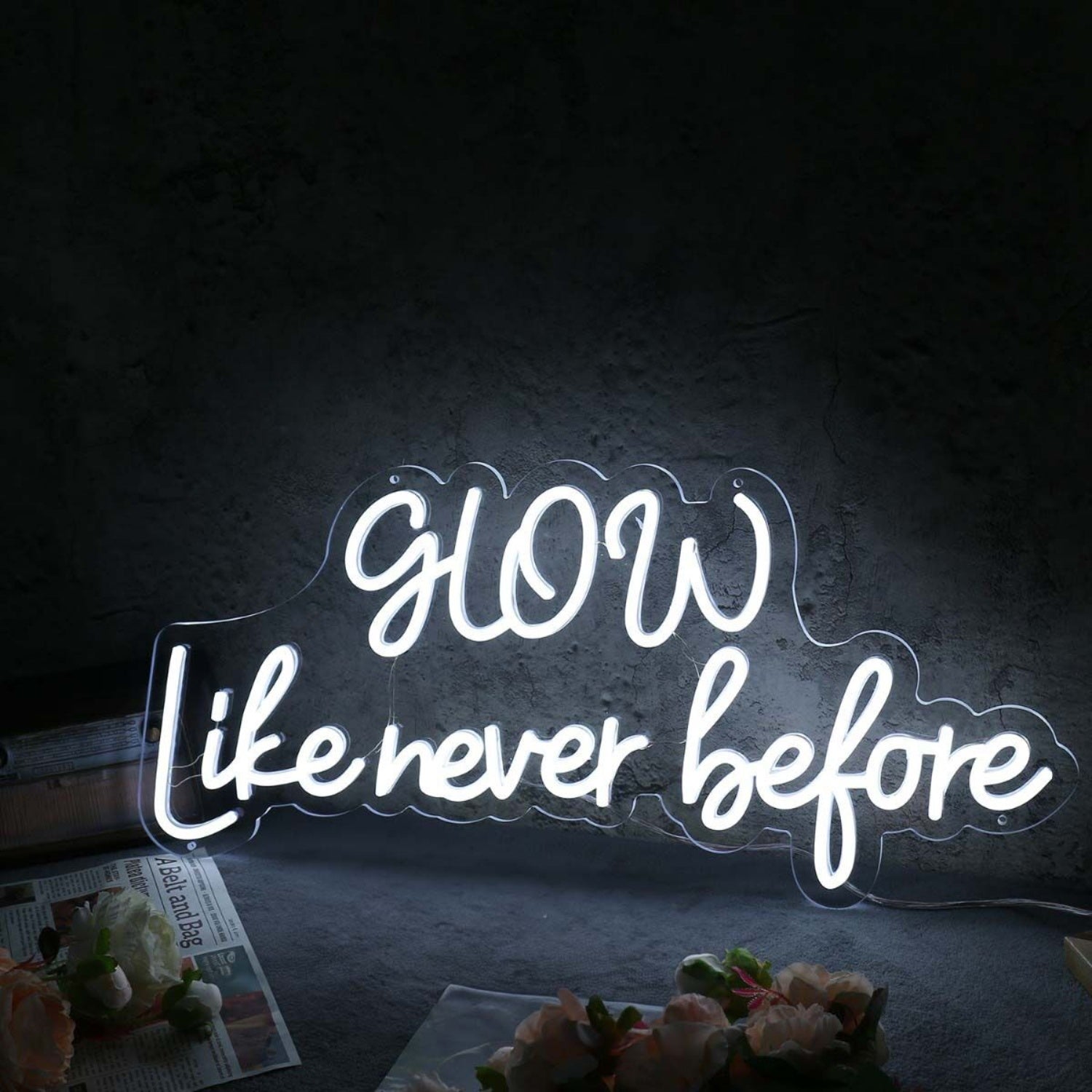 Glow Like Never Before White Neon Sign | Shineneon