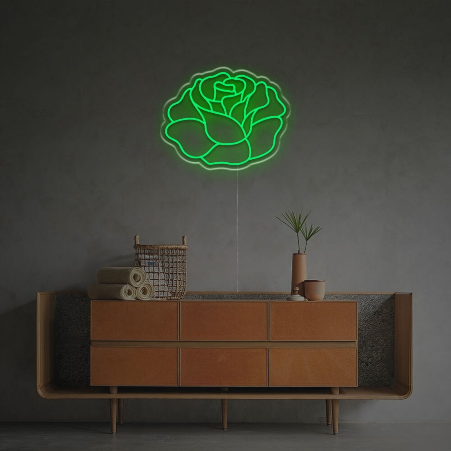 Glow Of Wonderful Rose Led Neon Sign | Shineneon