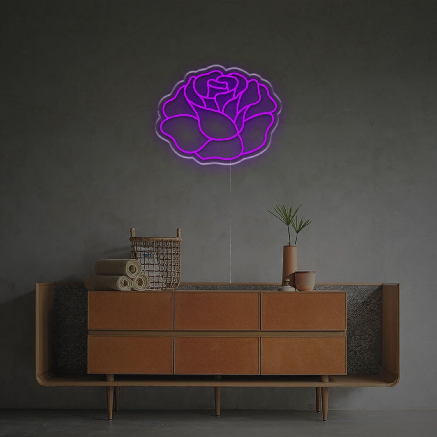 Glow Of Wonderful Rose Led Neon Sign | Shineneon