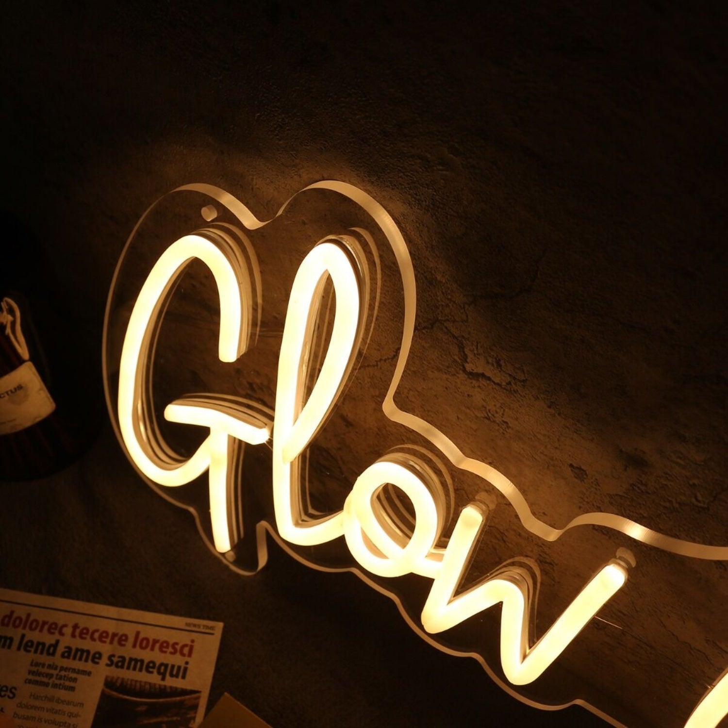 Glow Up Yellow Custom Led Neon Sign - Shineneon