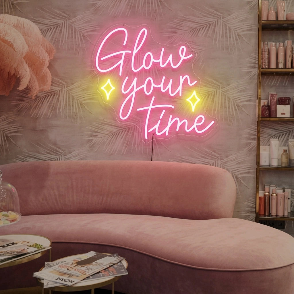 Glow Your Time Wall Decor LED Neon Sign - 02 High-Converting Product Image