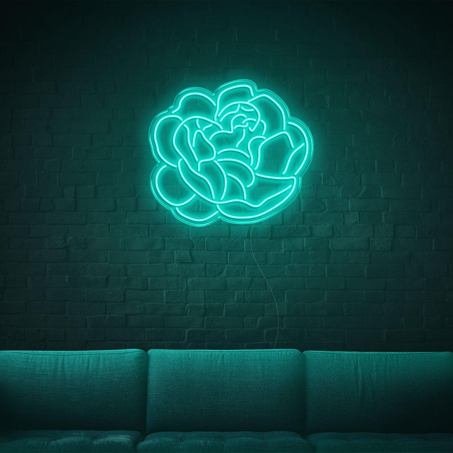 Glowing Green Floral Led Neon Sign For Home Cafe Bar Decor | Shineneon