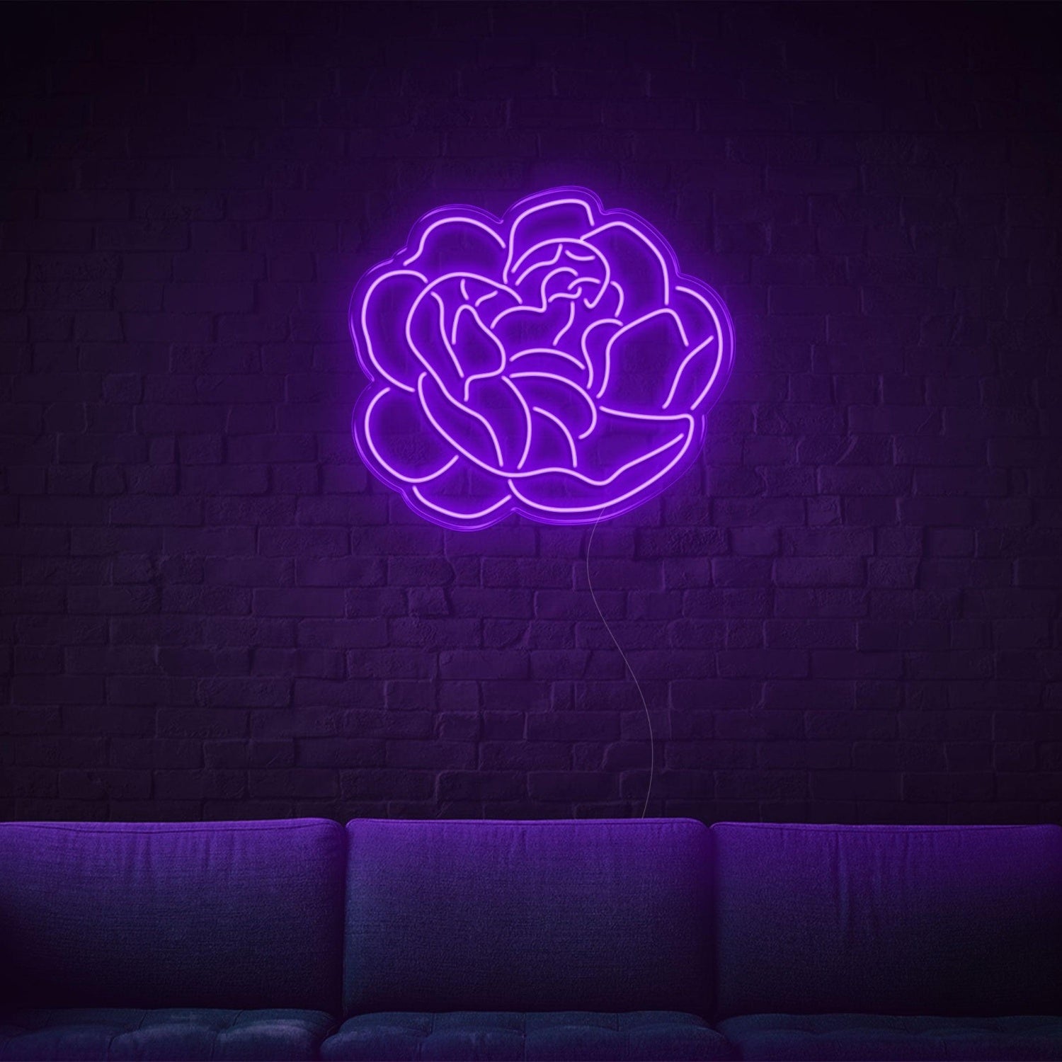 Glowing Green Floral Led Neon Sign For Home Cafe Bar Decor | Shineneon