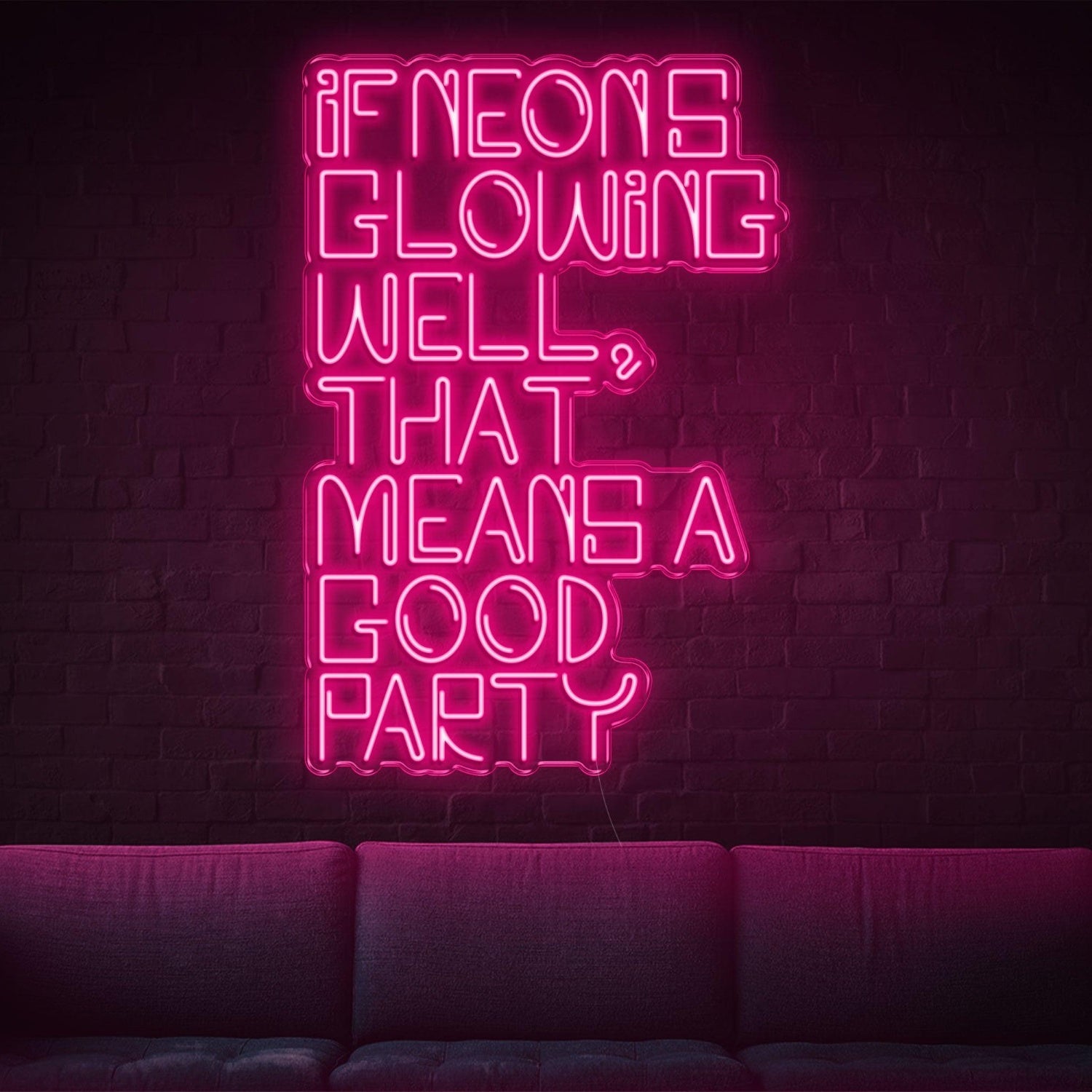 Glowing White Led Neon Sign For Vibrant Party Decor | Shineneon