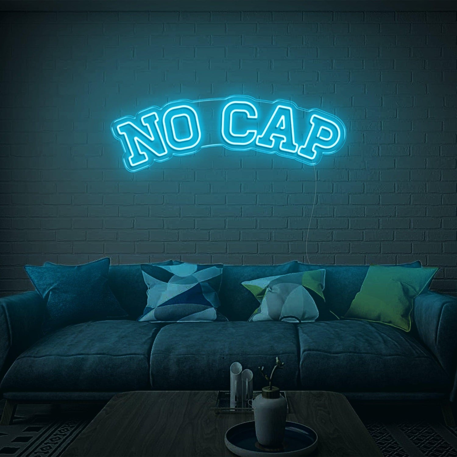 Glowing White No Cap Led Neon Sign For Modern Home Wall Decor | Shineneon