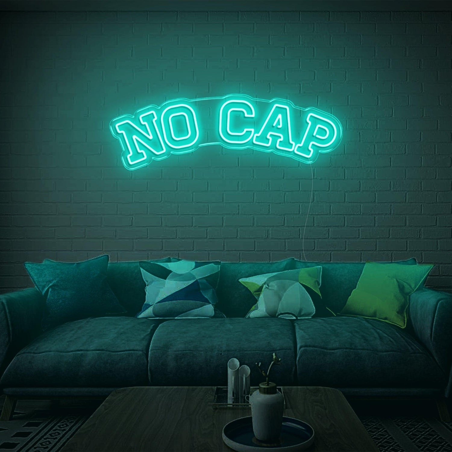 Glowing White No Cap Led Neon Sign For Modern Home Wall Decor | Shineneon