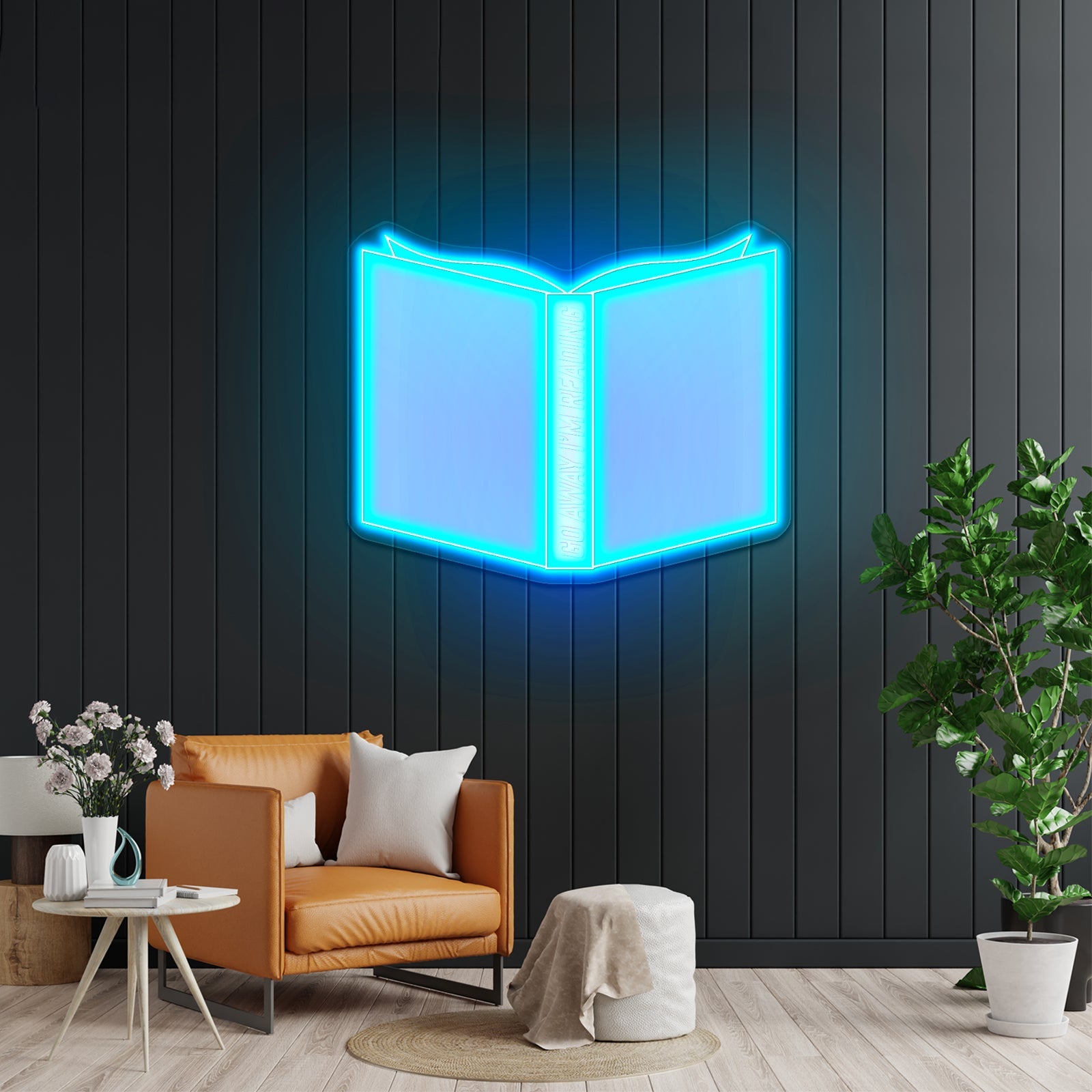 Go Away Im Reading Blue Neon Signs For Rooms - Shineneon