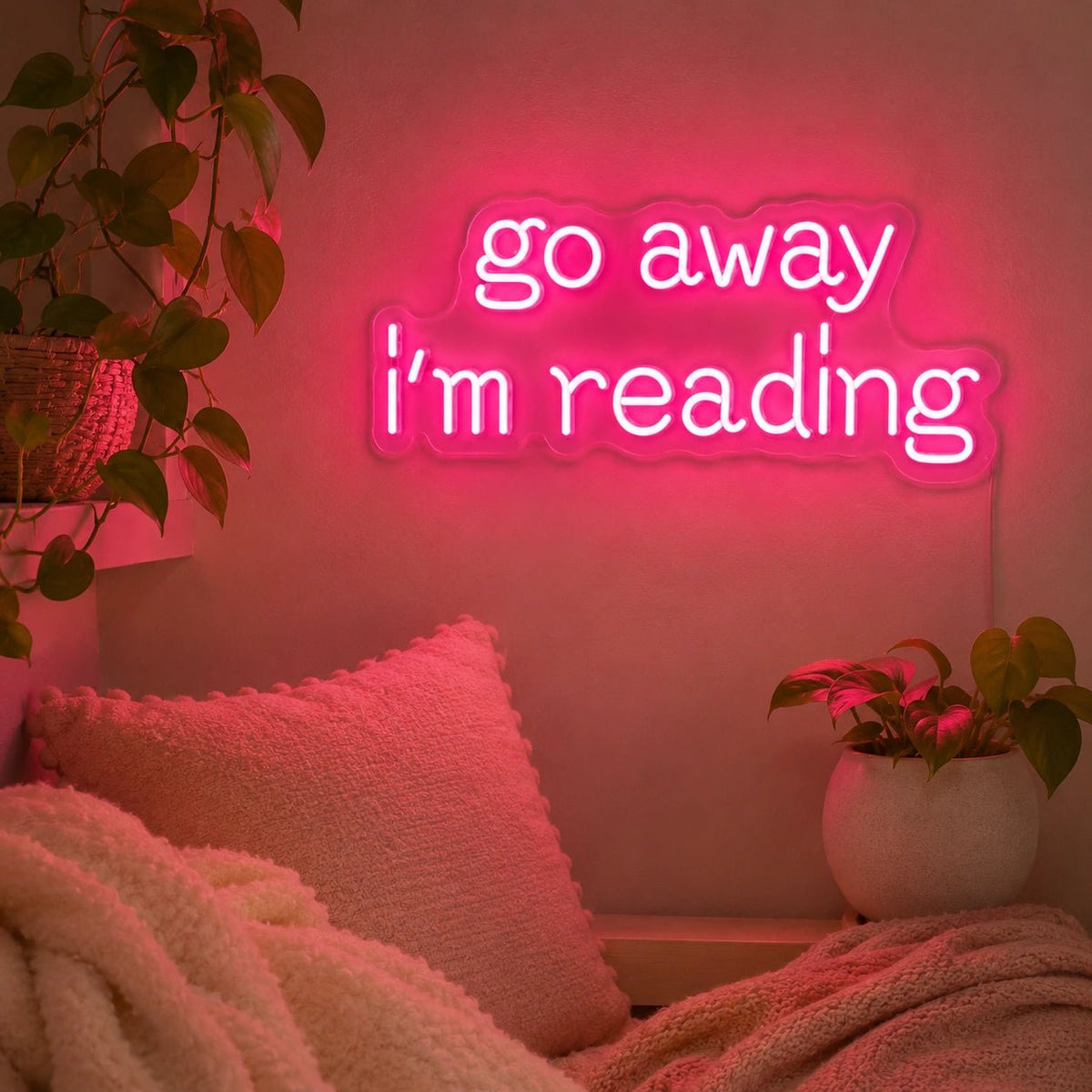 Go Away Im Reading LED Neon Sign - Shineneon