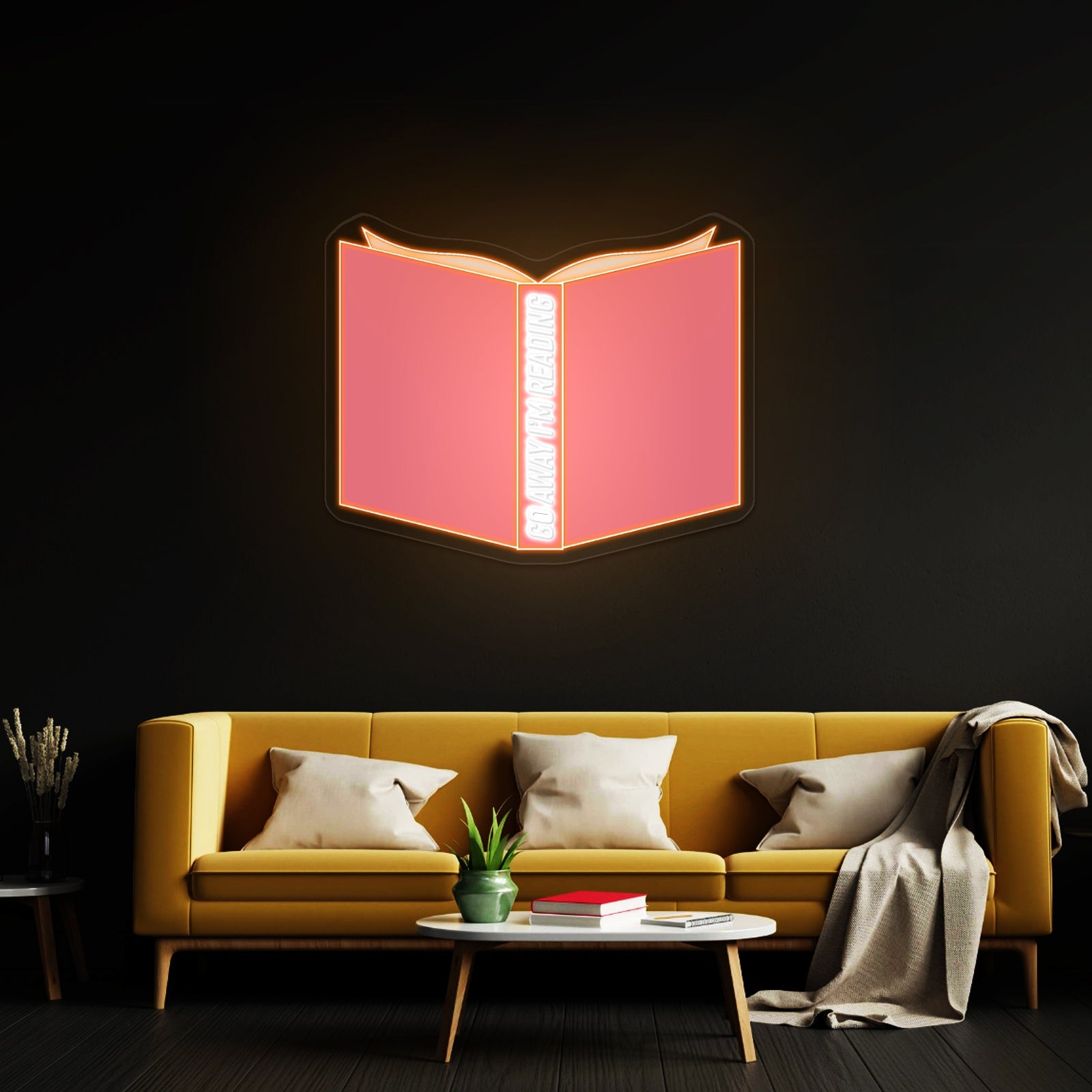 Go Away Im Reading Neon Signs For Bedroom - Shineneon