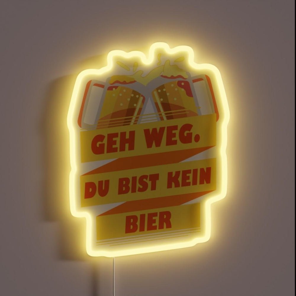 Go Away You Re Not A Beer Rgb Led Neon Sign - Shineneon