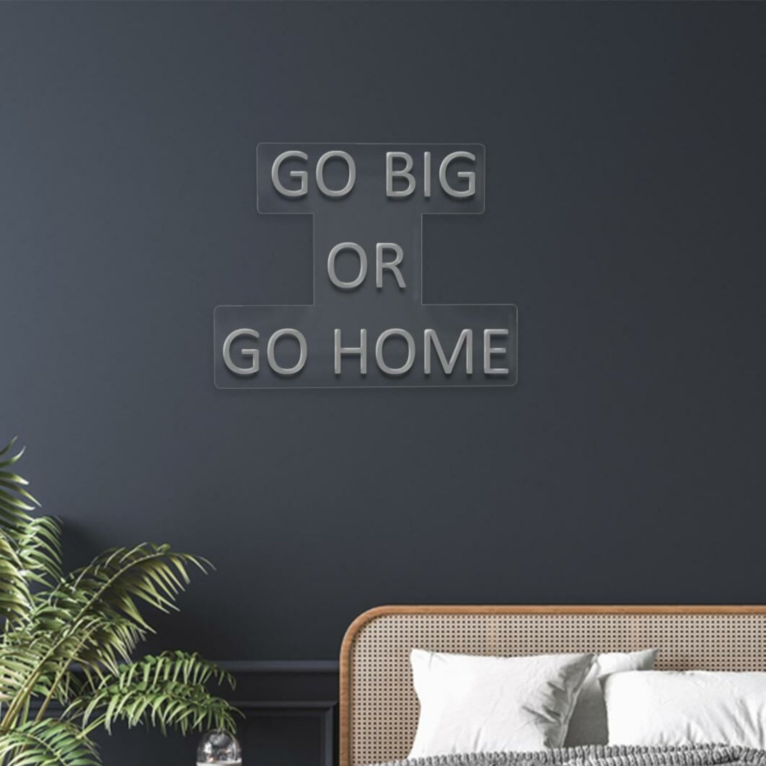 Go Big Go Home Neon Fthe Bold And Brave - Shineneon