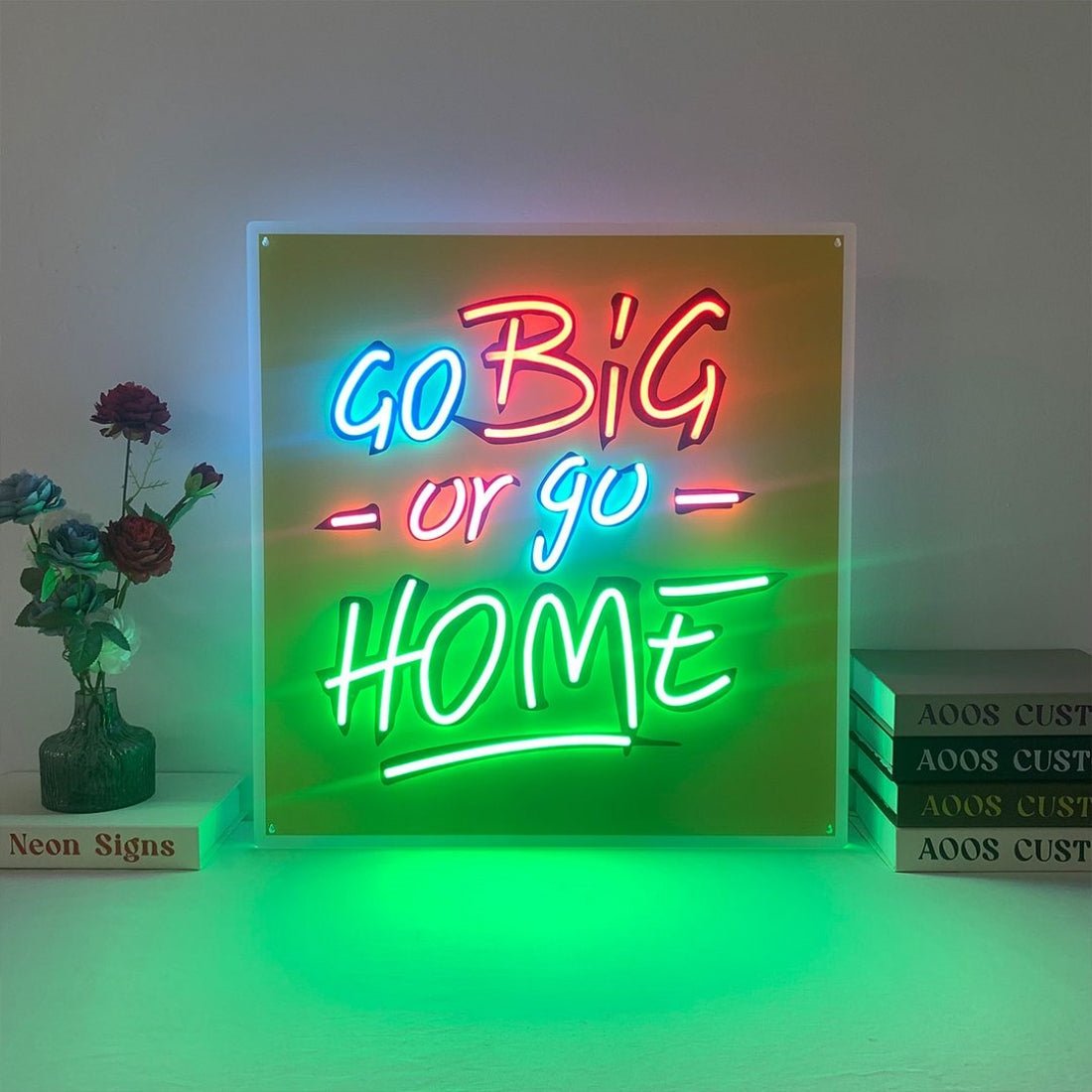Go Big Or Go Home Led Sign Business Neon Signs - Shineneon