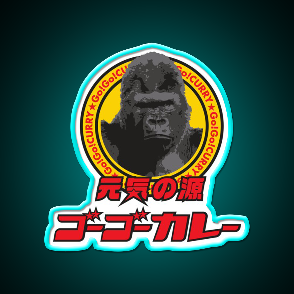 Go Go Curry Logo 02 Fast Food Led Neon Sign For Burger Place Rgb Color