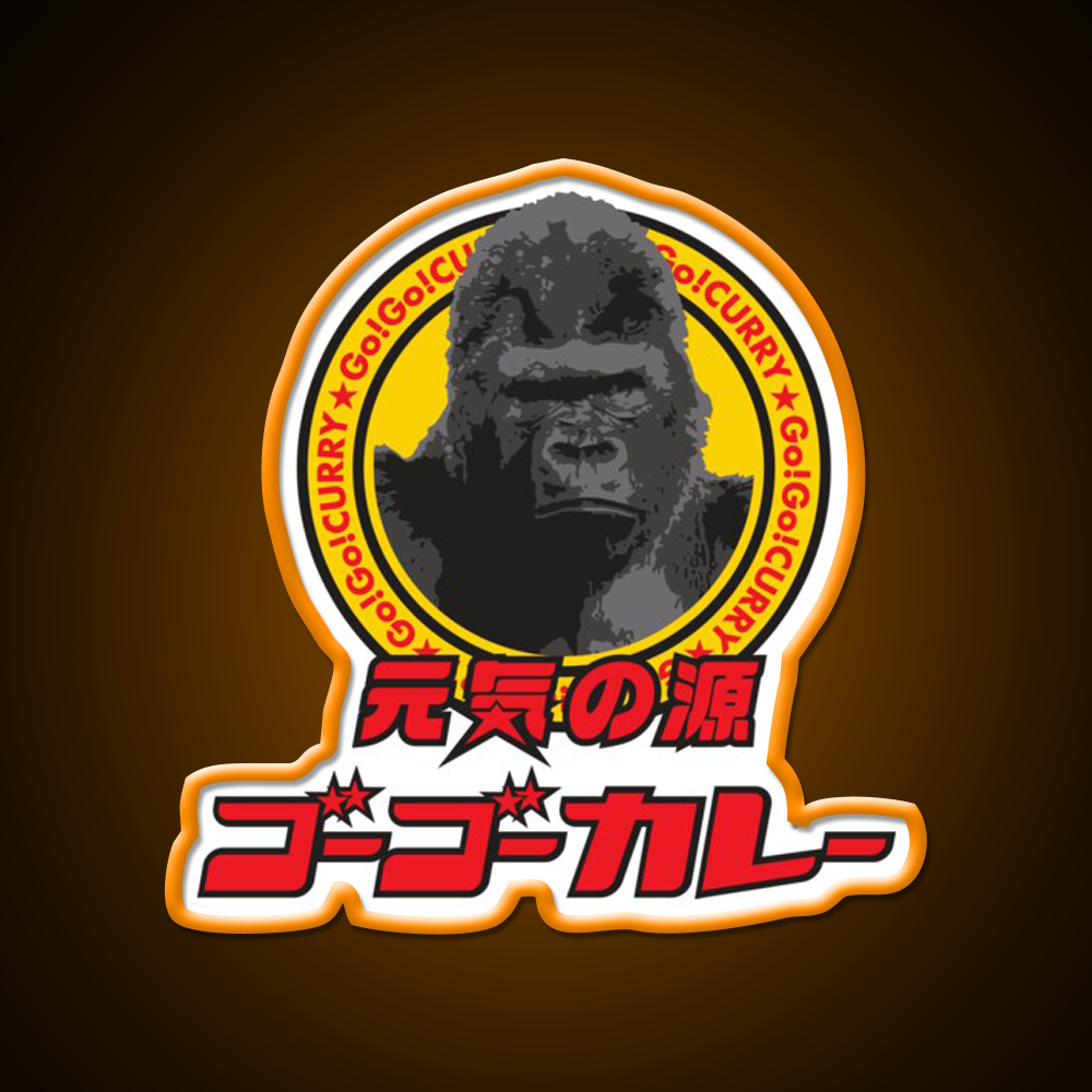 Go Go Curry Logo 02 Fast Food Led Neon Sign For Burger Place Rgb Color