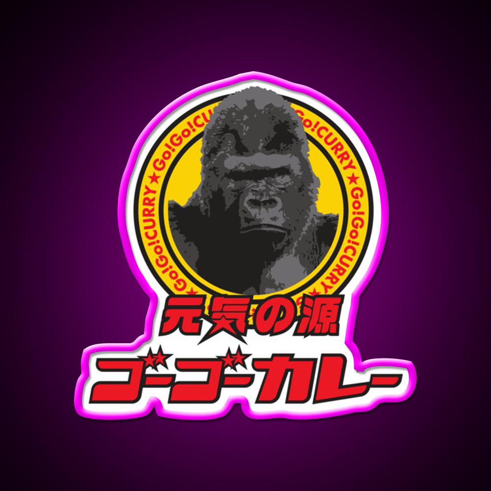 Go Go Curry Logo 02 Fast Food Led Neon Sign For Burger Place Rgb Color