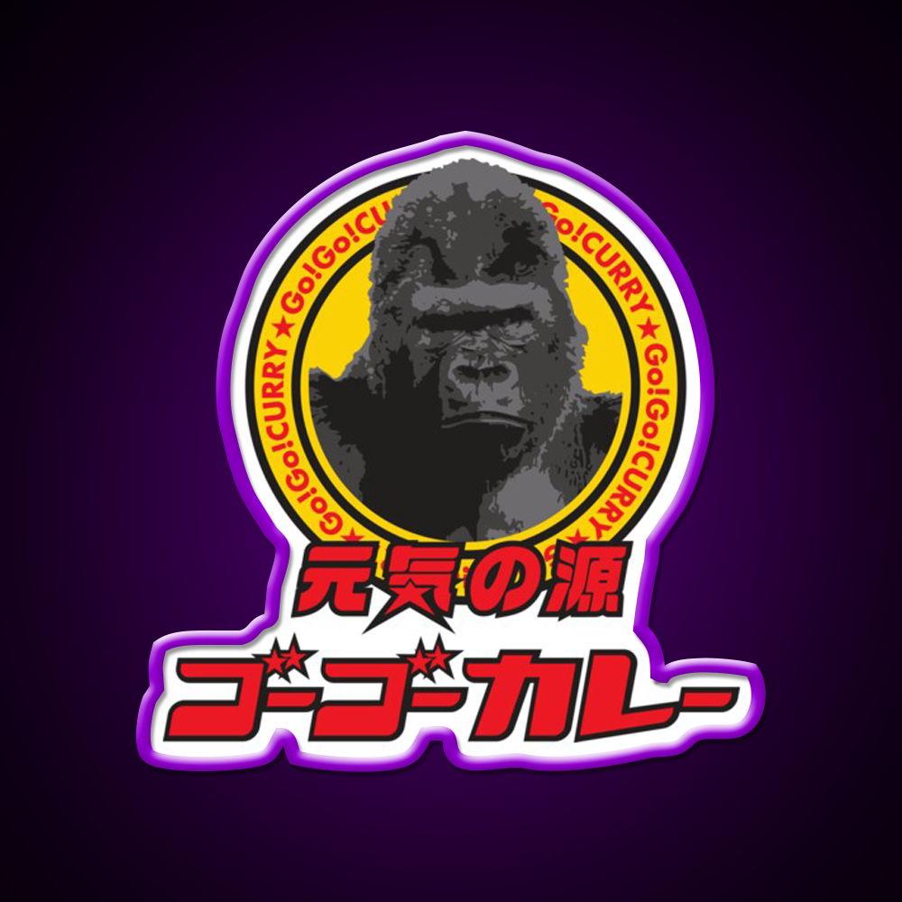 Go Go Curry Logo 02 Fast Food Led Neon Sign For Burger Place Rgb Color