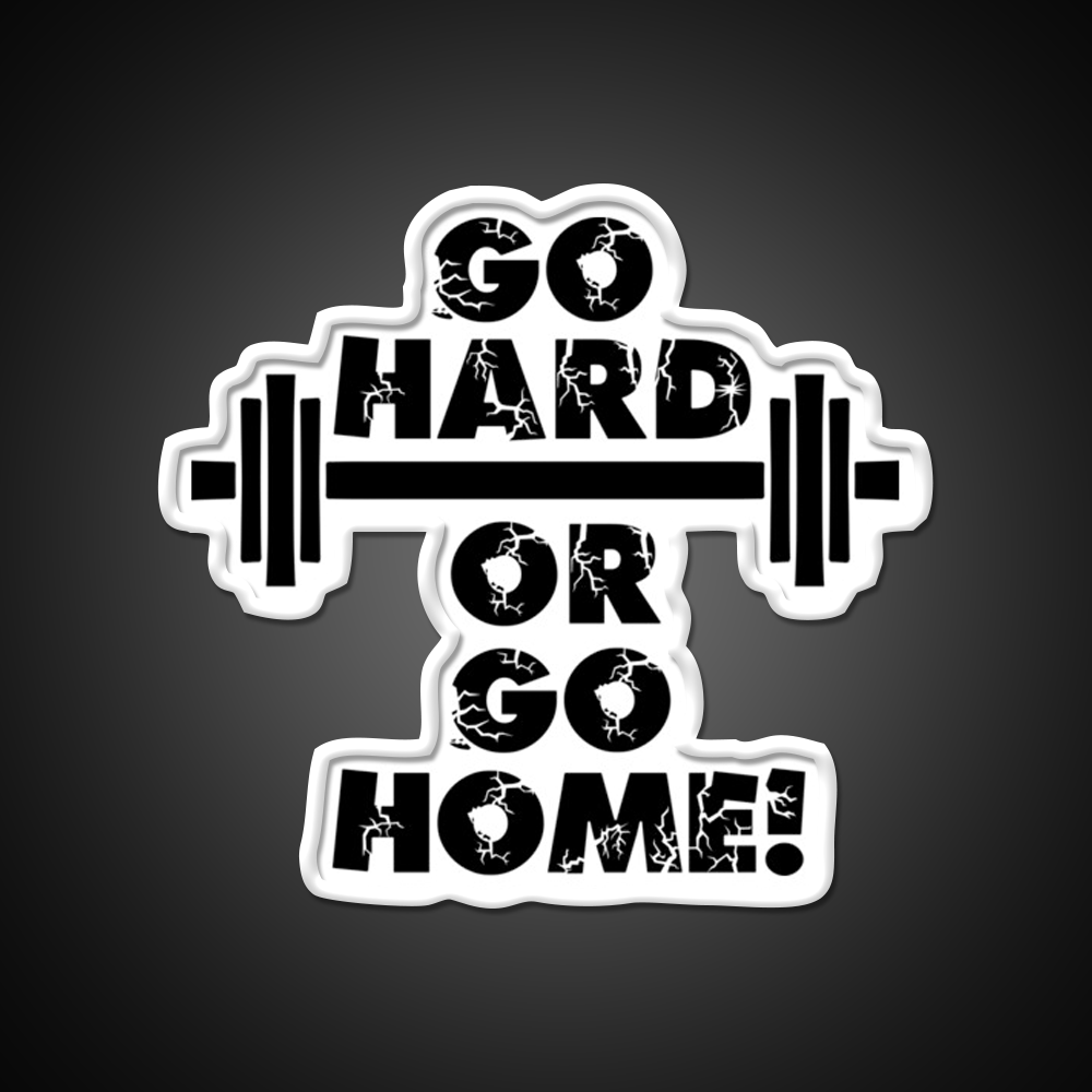 Go Hard Or Go Home Gym Fitness Led Neon Sign Rgb Color