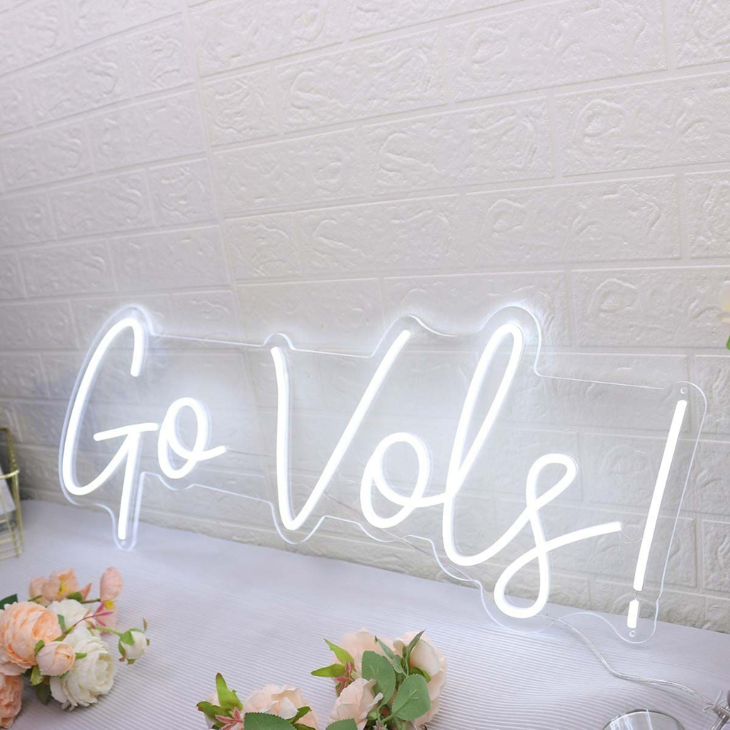 Go Vols White Led Neon Sign - Shineneon