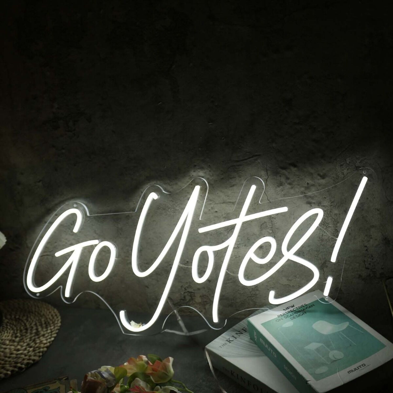 Go Yotes White Led Neon Sign - Shineneon