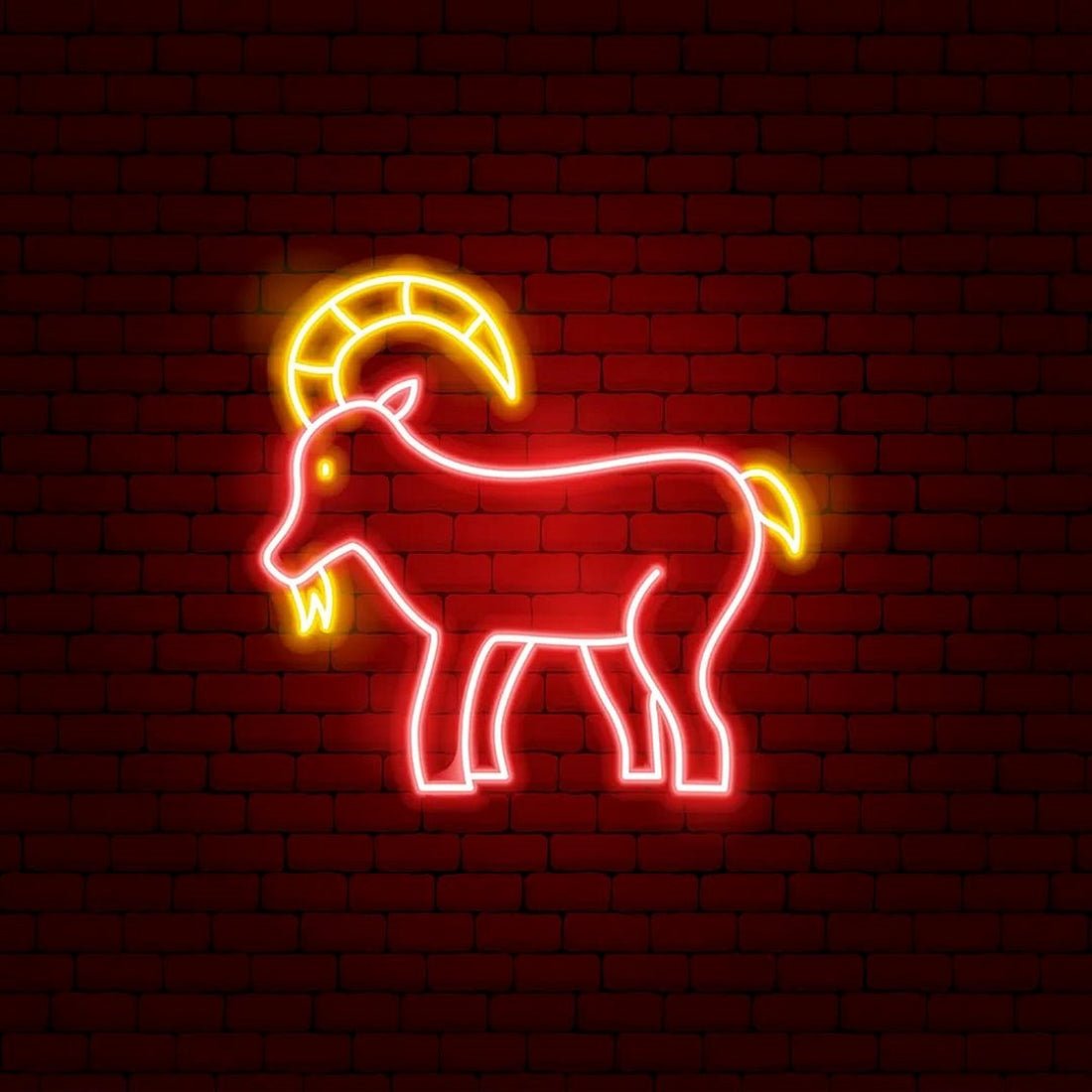 Goat Chinese Zodiac Led Sign Business Neon Sign - Shineneon