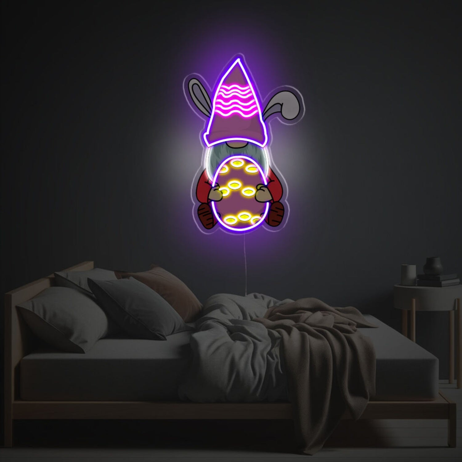 Goblin With Thanksgiving Egg Led Neon Acrylic Artwork | Shineneon