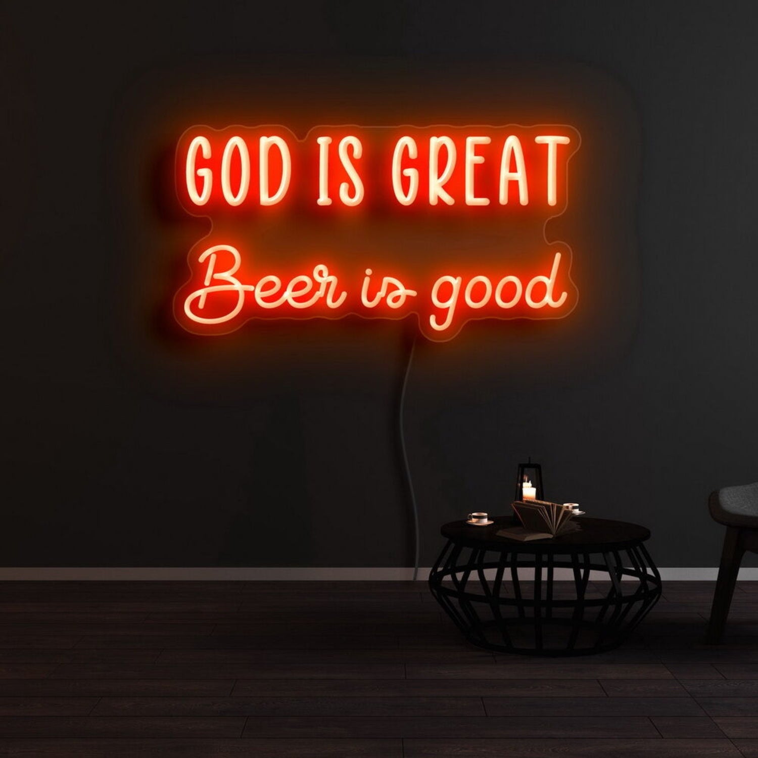 God Is Great Beer Is Good Led Neon Sign | Shineneon