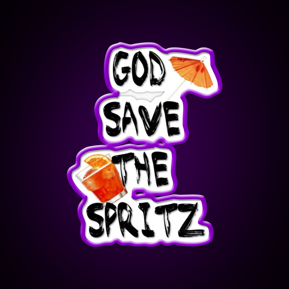 God Save The Spritz Cocktail Bar Decor Led Neon Sign Rgb Color - LED neon sign view 9