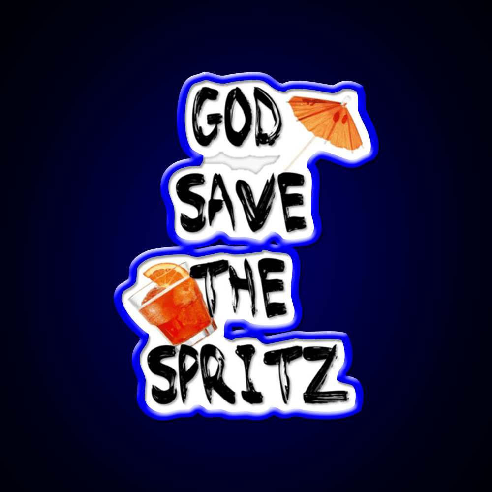 God Save The Spritz Cocktail Bar Decor Led Neon Sign Rgb Color - Shineneon