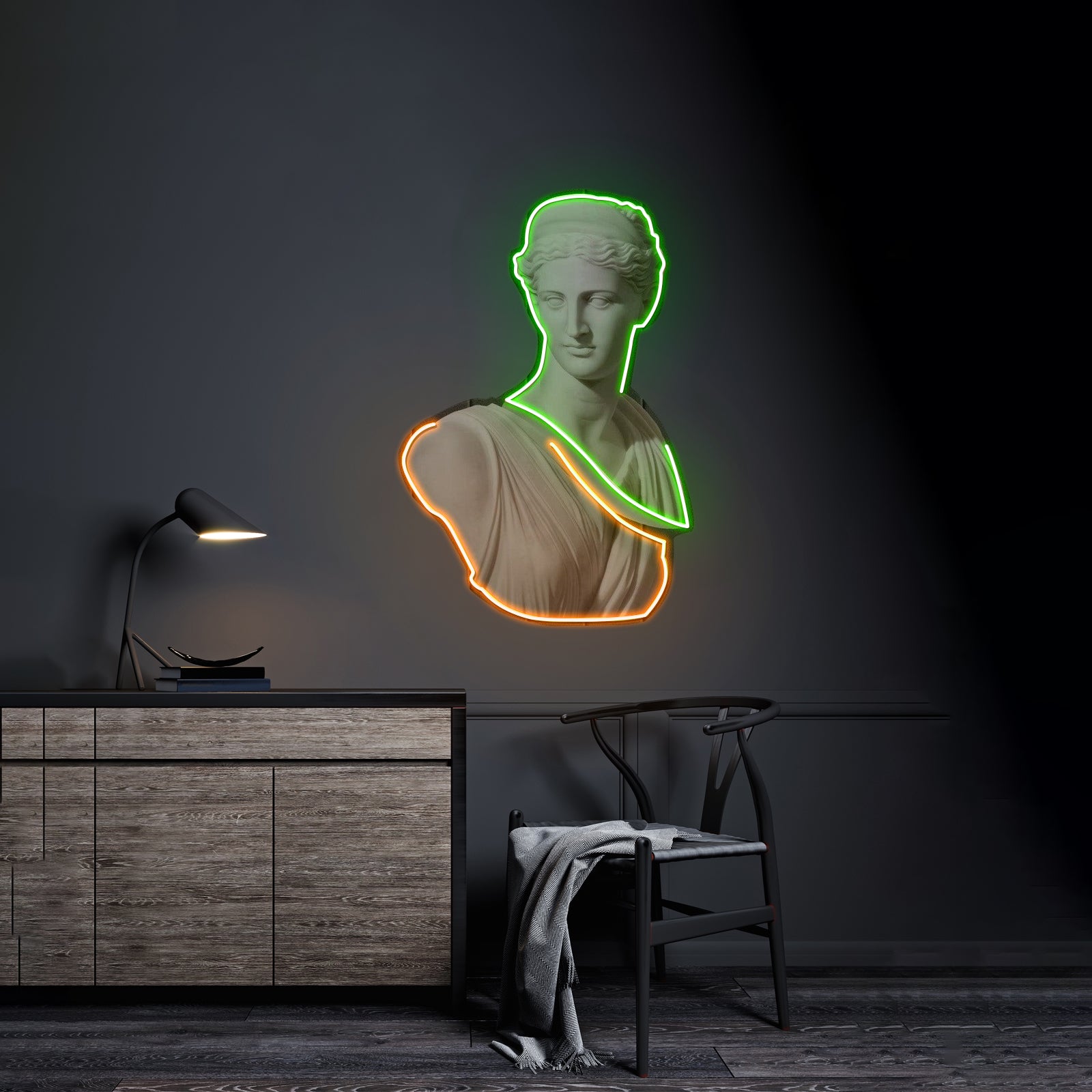Goddess Of Love Neon Acrylic Artwork - LED neon sign view 9