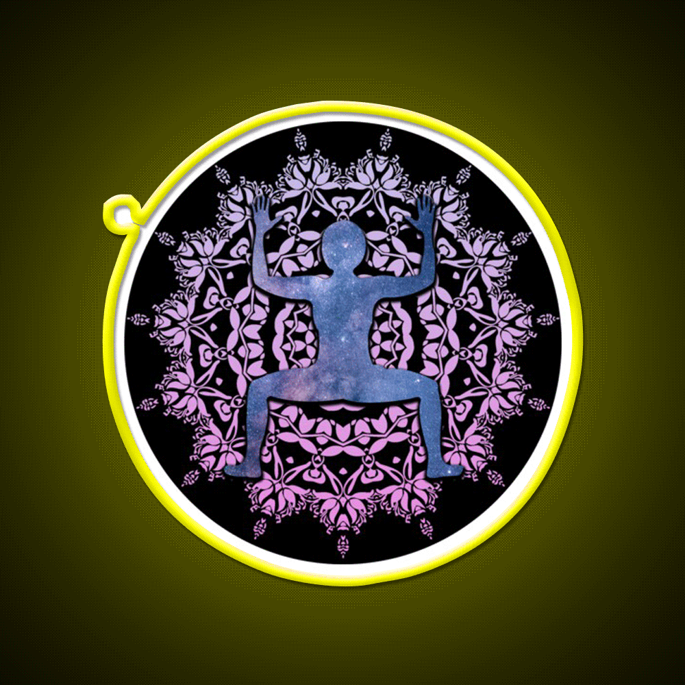 Goddess Yoga Led Neon Sign For Wellness Space Rgb Color