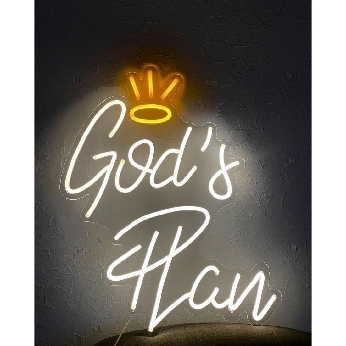 Gods Plan Led Sign Business Neon Sign - Shineneon