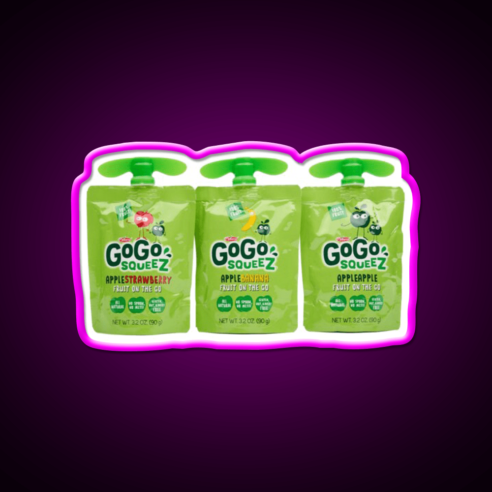 Gogo Squeez Snack Food Led Neon Sign Rgb Color - Shineneon