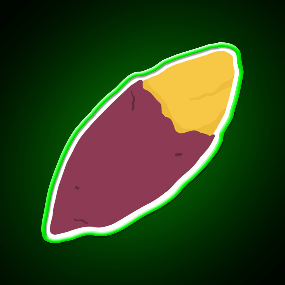 Goguma Korean Baked Sweet Potato Snack Food Led Neon Sign Rgb Color - Shineneon