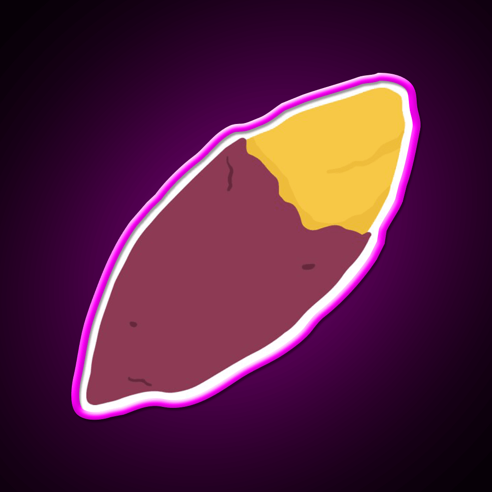 Goguma Korean Baked Sweet Potato Snack Food Led Neon Sign Rgb Color - Shineneon