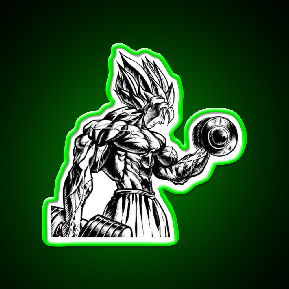 Goku Gym Fitness Led Neon Sign Rgb Color