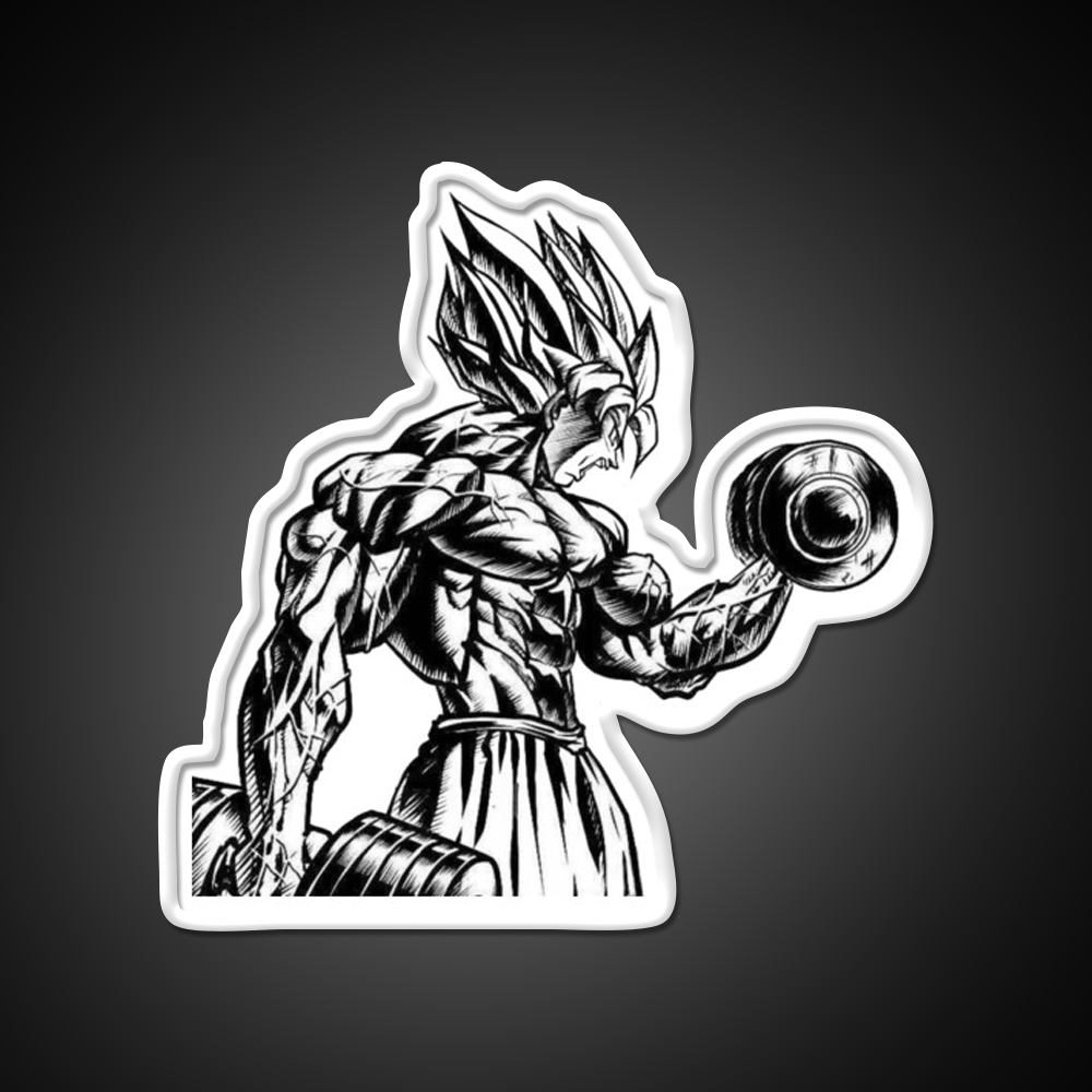 Goku Gym Fitness Led Neon Sign Rgb Color