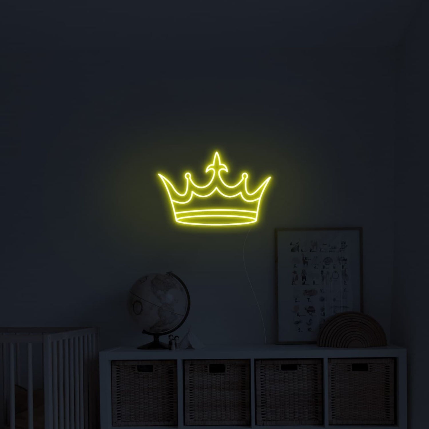 Golden Crown Led Neon Sign Wall Art | Shineneon
