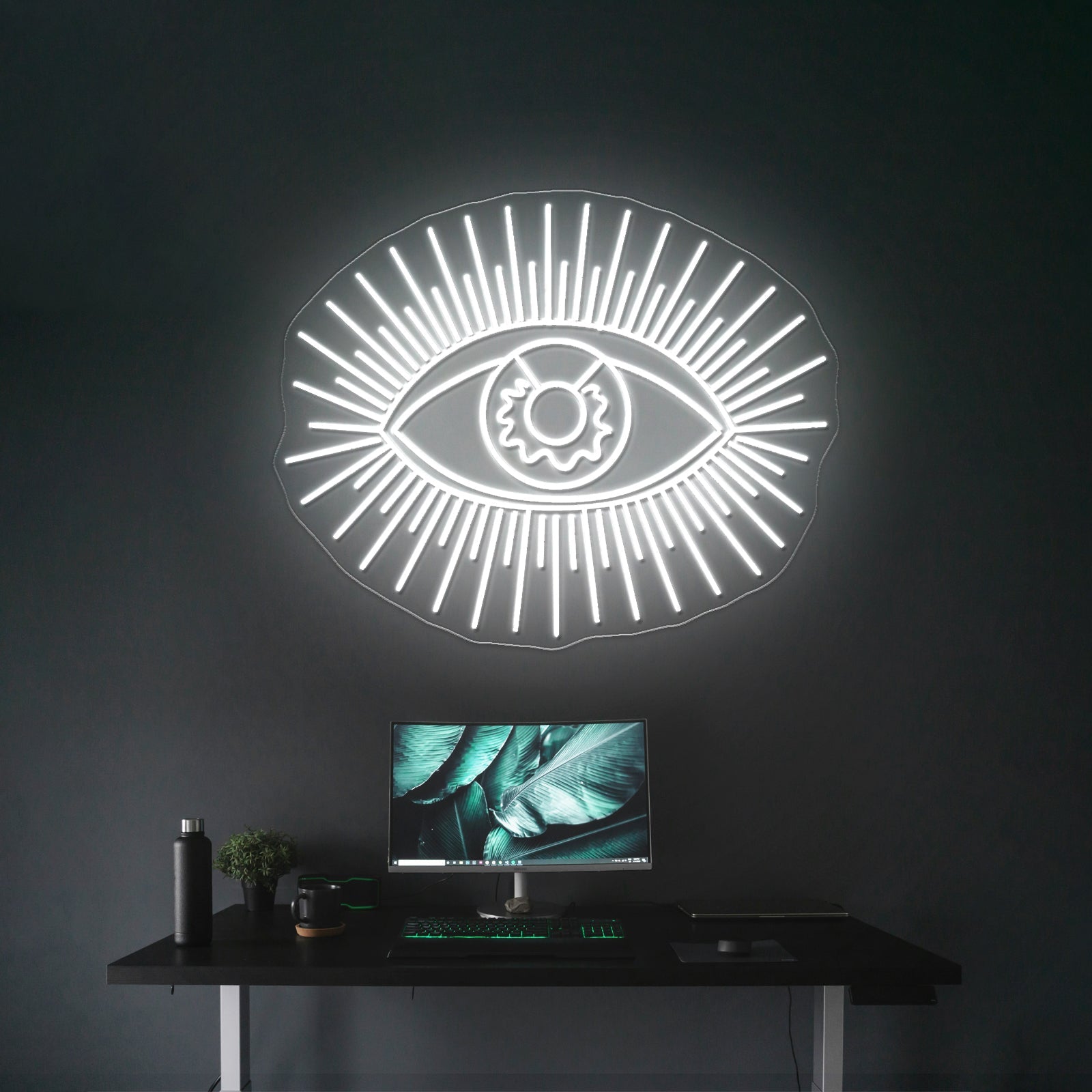 Golden Eye Wall Decor Large Artistic Neon Signs Wall Art Led Signs - Shineneon
