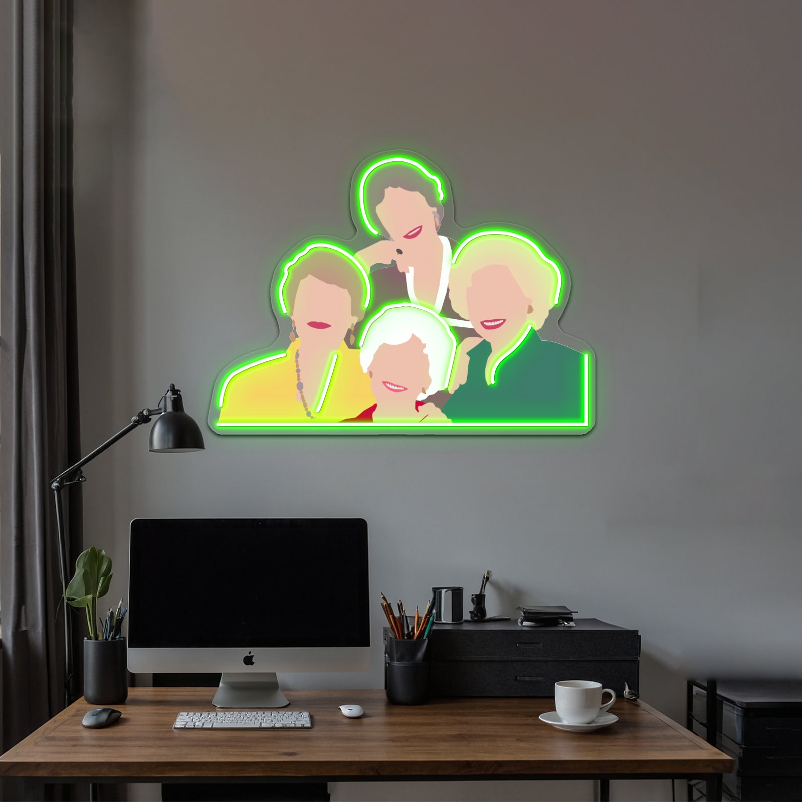 Golden Girls Artwork Neon Led Signs - LED neon sign view 8