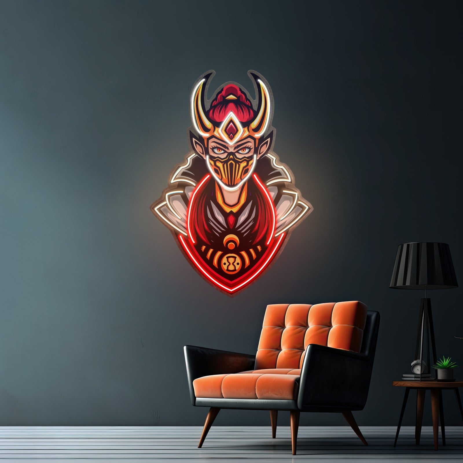 Golden Horned Lady Asassins Led Neon Sign Light Custom Led Signs - Shineneon
