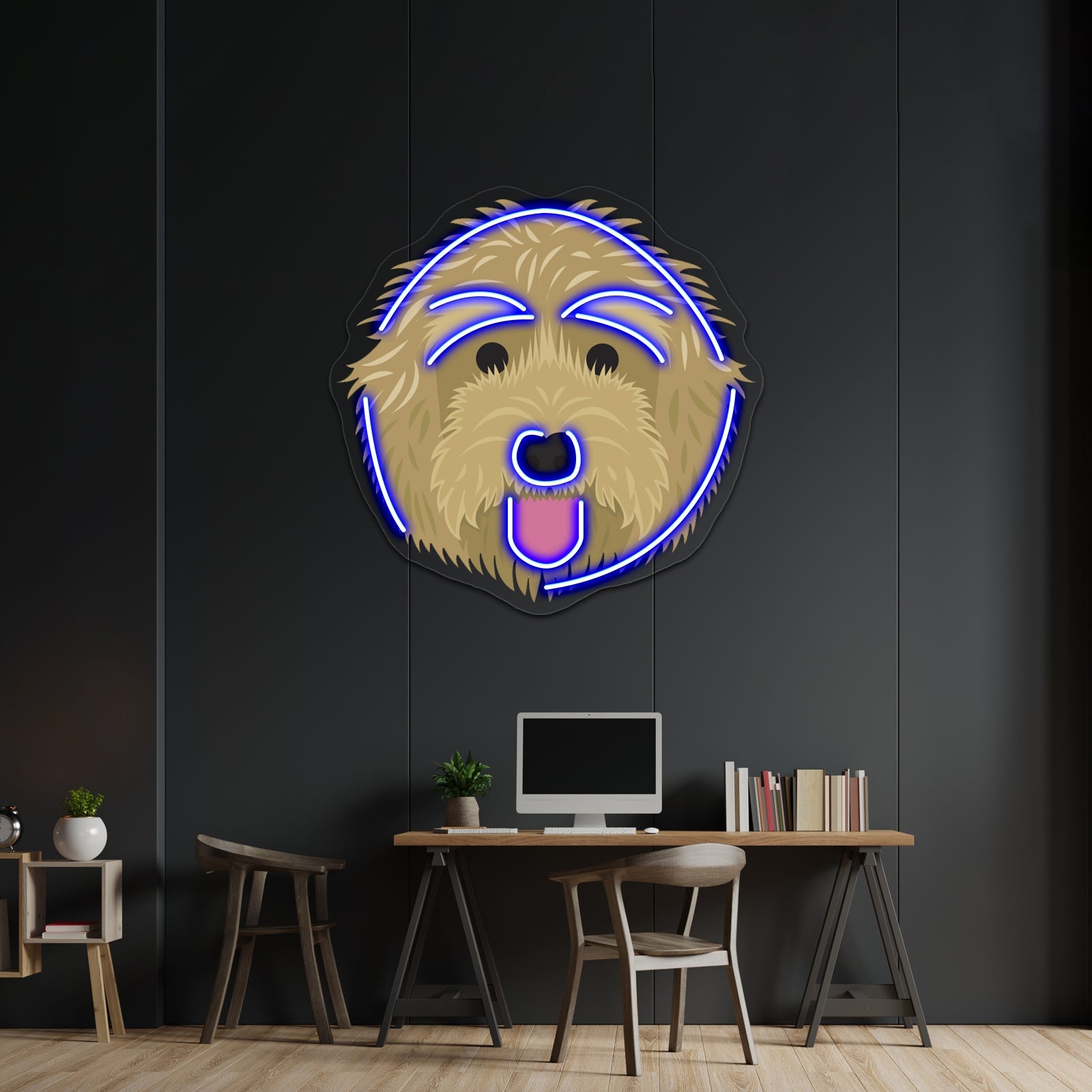 Golden Labradoodle Artwork Neon Led Signs - Shineneon