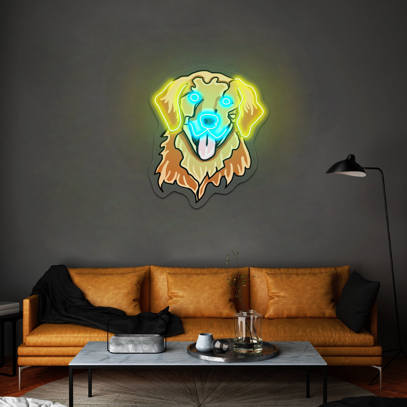 Golden Retriever Dog Neon Signs Affordable Custom Neon Signs