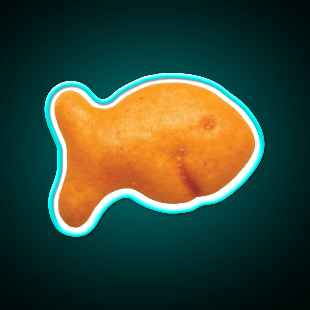 Goldfish Cracker Snack Food Led Neon Sign Rgb Color - Shineneon